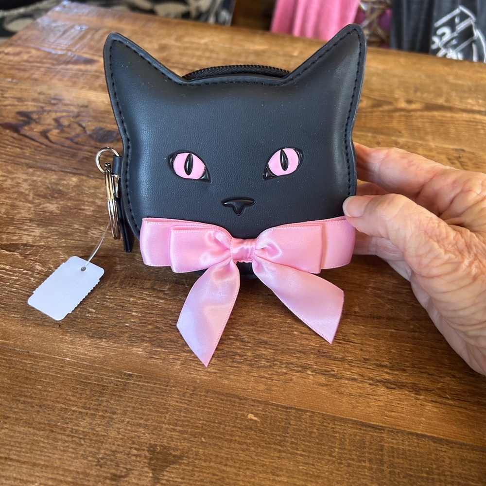Bath and Body Works Halloween Collection,  Coin Purse with Pink Bow